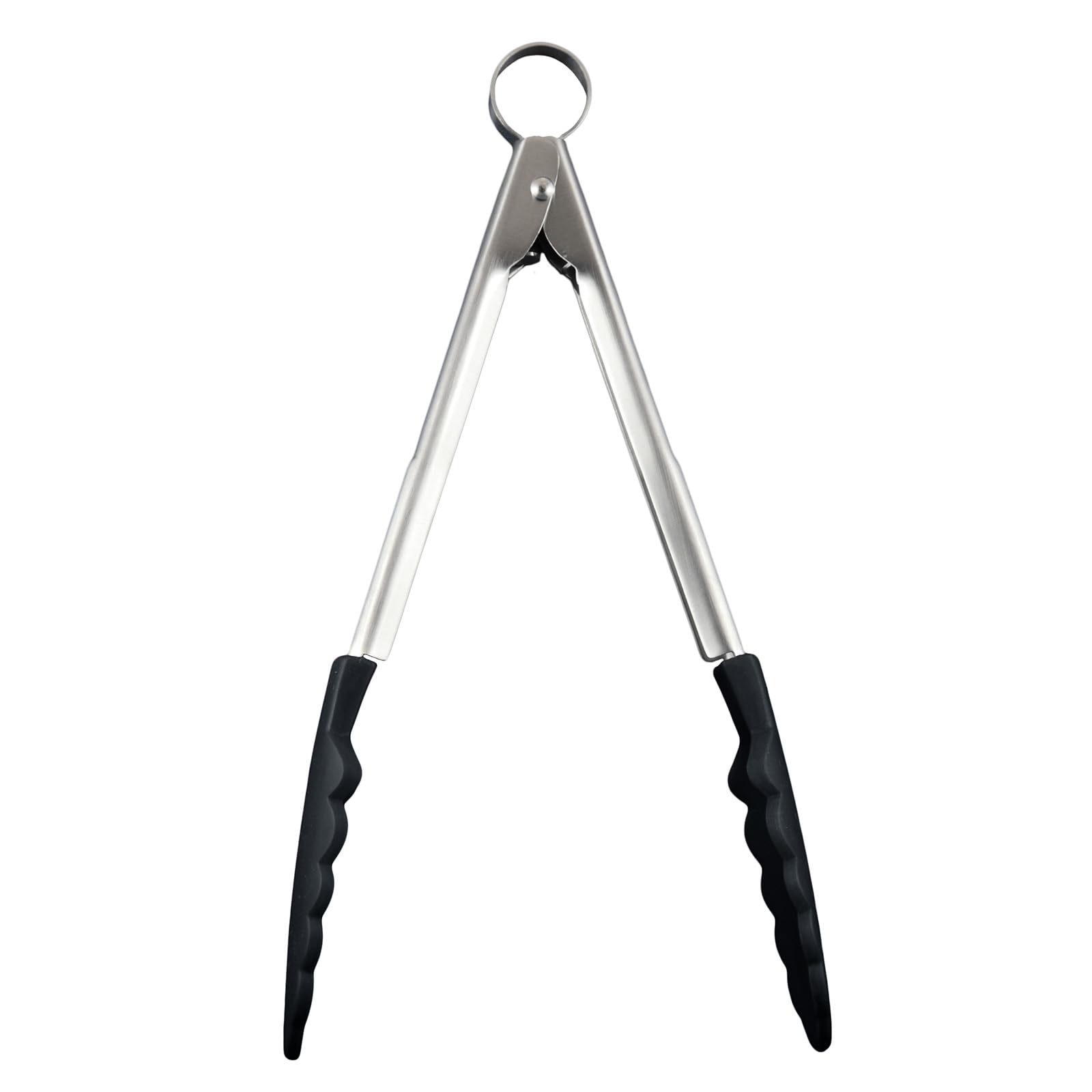 Browne Foodservice Cuisipro 74708602 Black Tong - Silicone - 9-1/2"