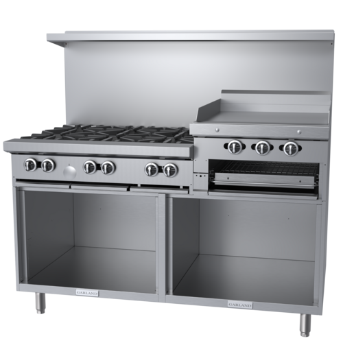 Garland US Range G60-6R24SS Range, 60" Restaurant, Gas