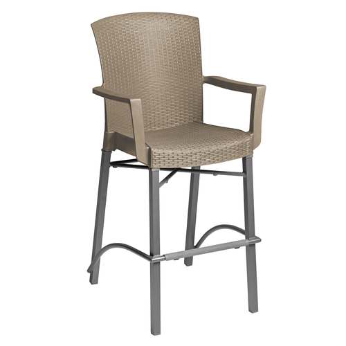 Grosfillex Havana Classic US254181 Bar Stool, Outdoor