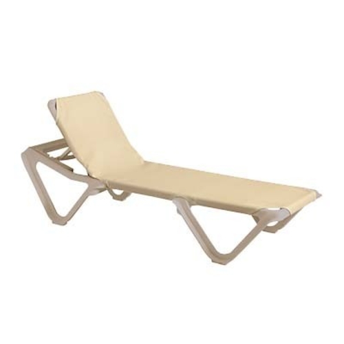 Grosfillex Nautical US155003 Chaise, Outdoor