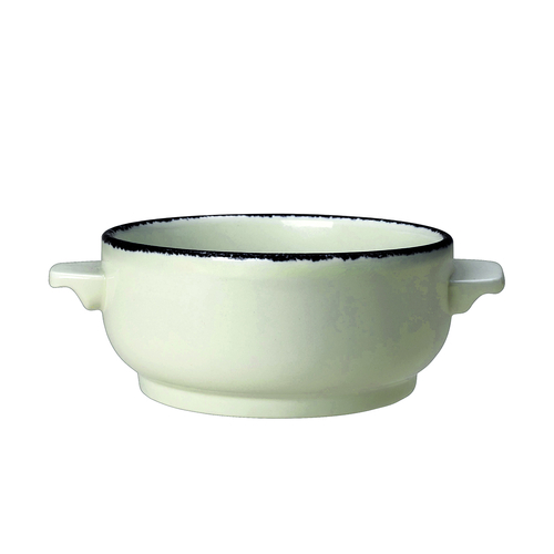 Steelite Charcoal Dapple 1756B828 Soup Bowl Crock, Onion