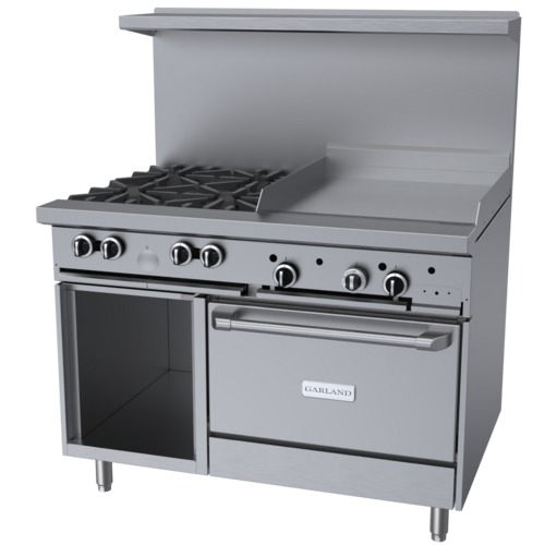 Garland US Range G48-4G24RS Range, 48" Restaurant, Gas