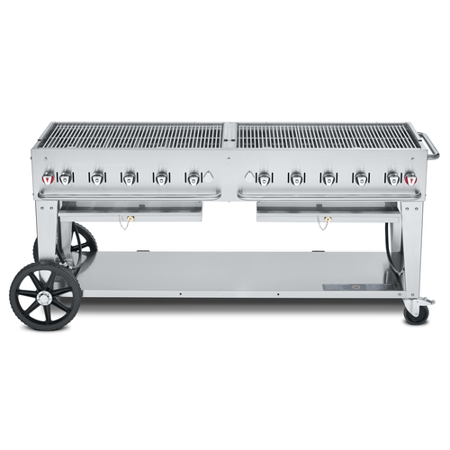 Crown Verity Mobile Cooking CV-MCB-72-SI BULK Charbroiler, Gas, Outdoor Grill