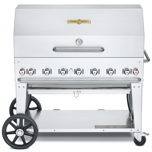 Crown Verity Mobile Cooking CV-MCB-48-SI BULK-RDP Charbroiler, Gas, Outdoor Grill