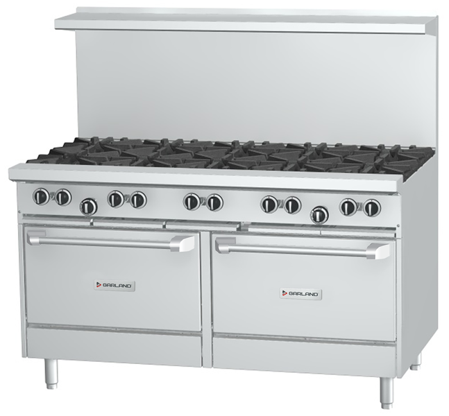 Garland G60-10RR - 60" 10 Burner Gas Range with 2 Standard Ovens