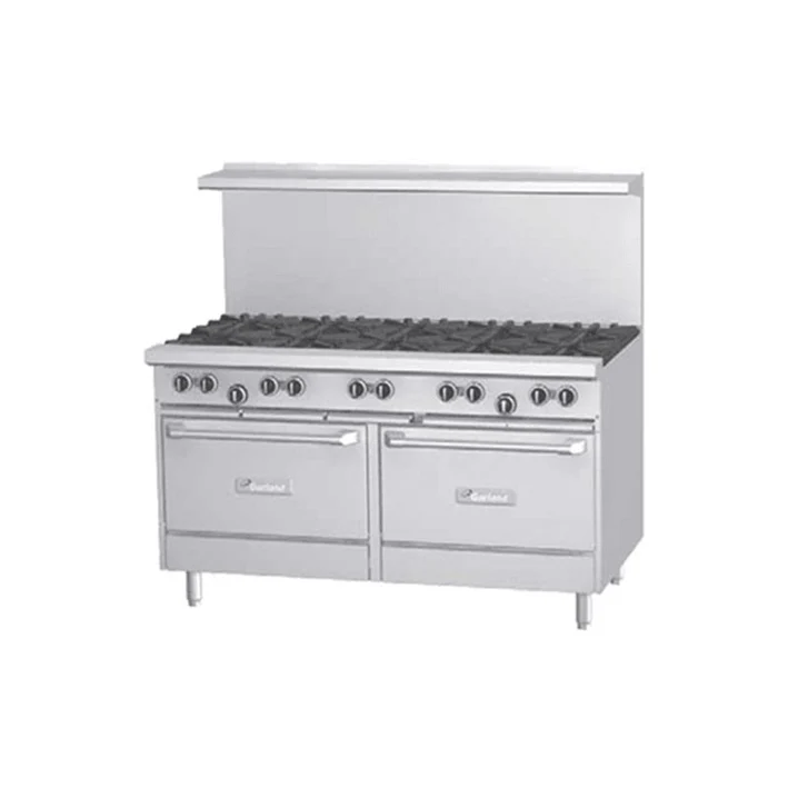 Garland G60-4G36RR - 60" 4 Burner Gas Range with 36" Griddle Top & 2 Standard Ovens