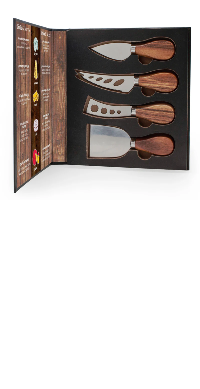 Joseph Joseph 3250548AC Cheese Knife Set with Acacia Wood Handles