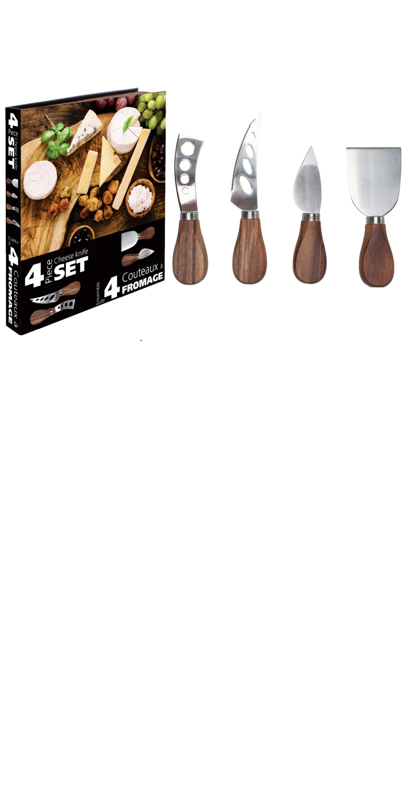 Joseph Joseph 3250548AC Cheese Knife Set with Acacia Wood Handles