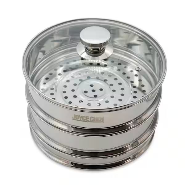 2-Tier Stainless Steel Steamer, 10-inch
