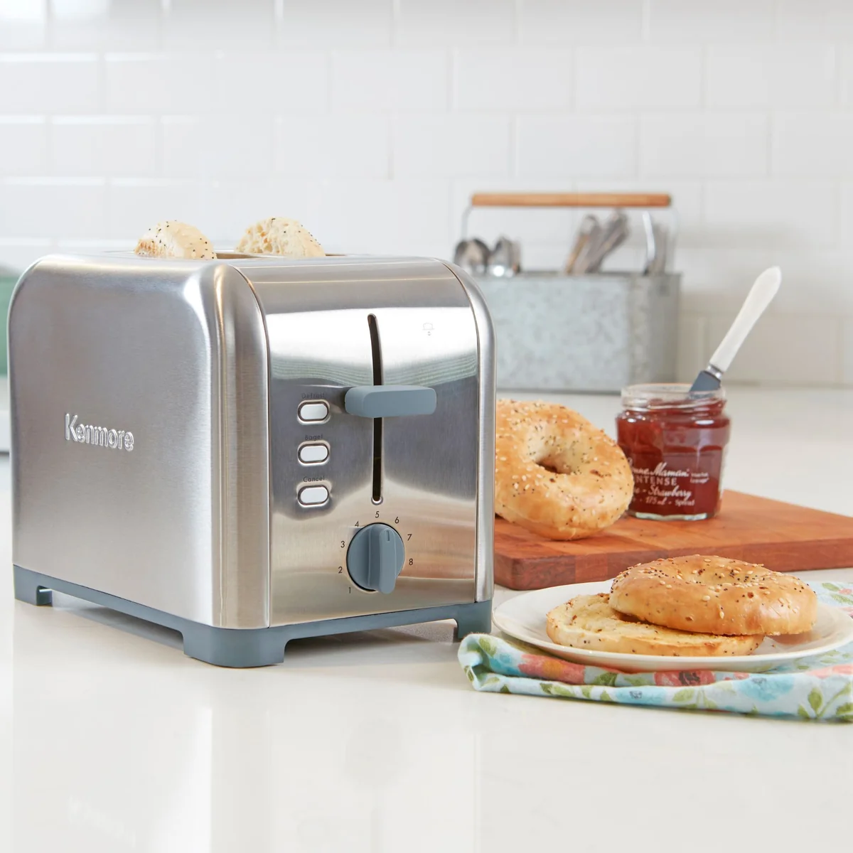 Koolatron Kenmore KKTS2SS Toaster 2 Slice Wide Slot S/S