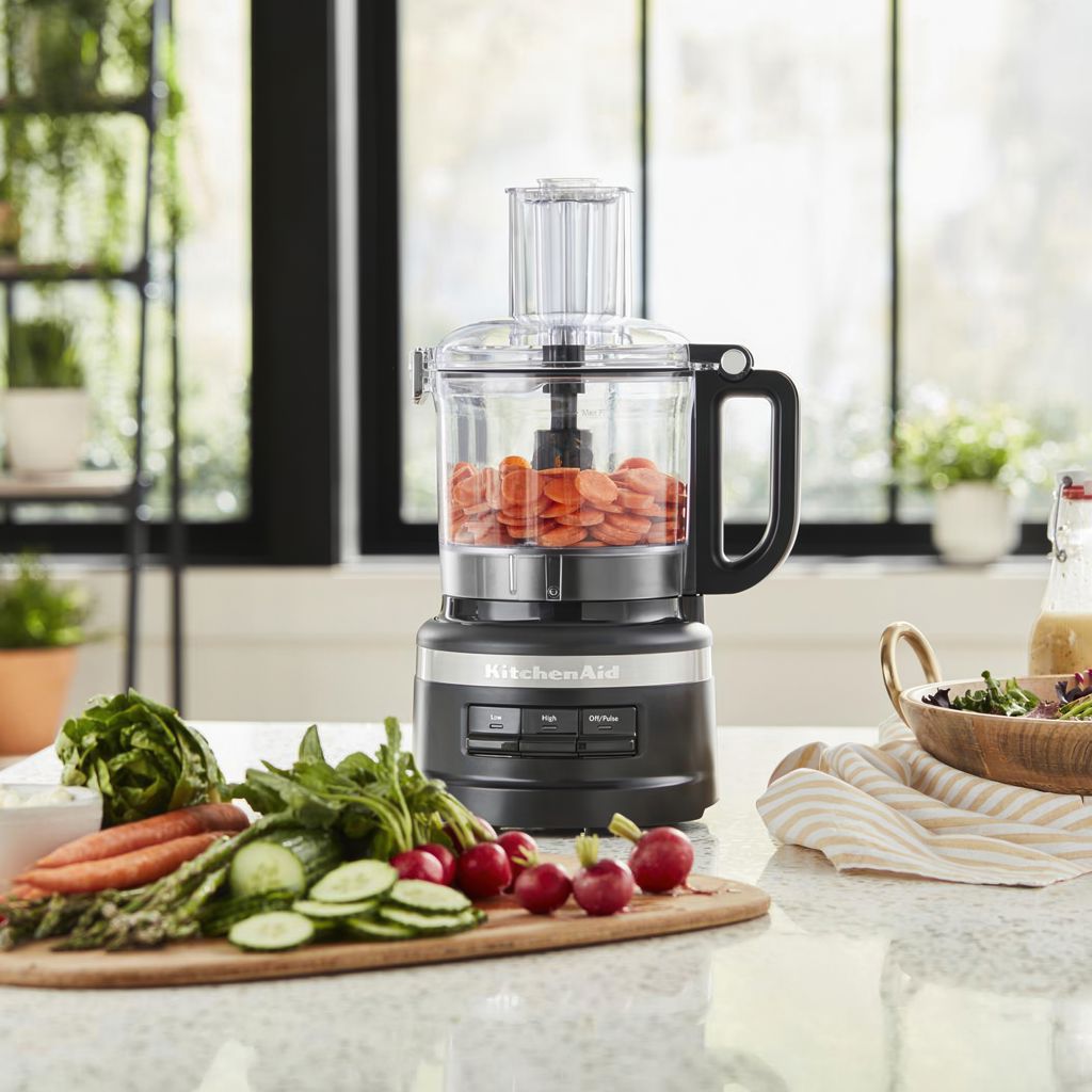 Kitchen Aid KFP0718BM 7 Cup Food Processor Matte Black