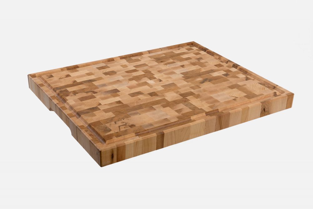 Labell L16206 Butcher Block c/w Groove Recess Handle & Rubber Feet 16"x20"x1.5" Wood