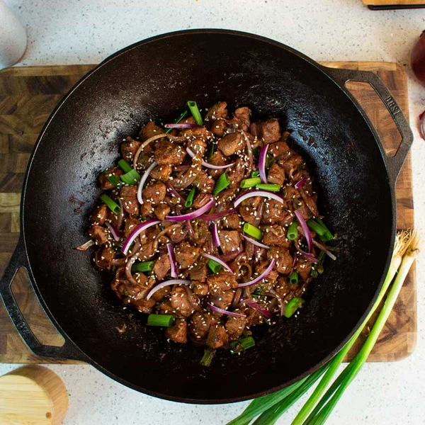Lodge L14W 14 Inch Cast Iron Wok w/loop handles