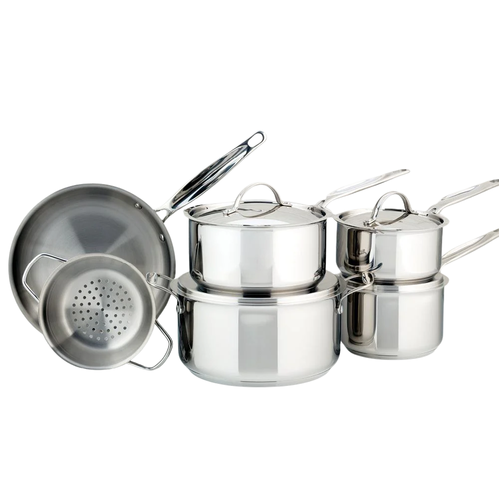 Meyer Canada 2401-10-00 Cookware Set 10pc S/S Confederation