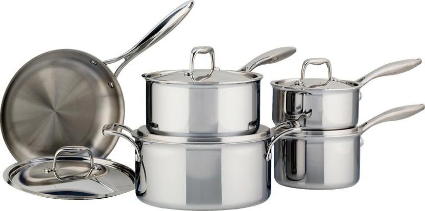 Meyer Canada 3501-10-00 Cookware Set 10pc S/S Tri Ply Super Steel
