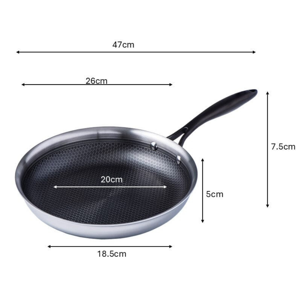 Meyer Canada 3519-24-00 HybridClad Stainless Steel 24cm/9.5" Skillet
