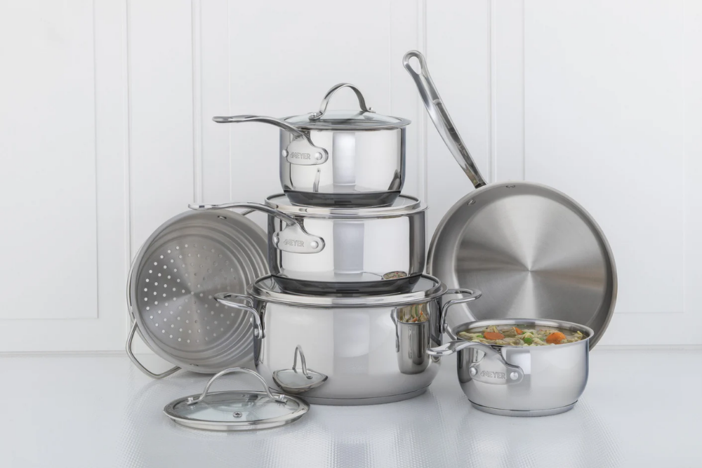 Meyer Canada 8501-10-00 Cookware Set 10pc S/S Nouvelle