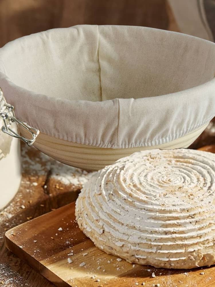 Port-Style 70101 10" Round Banneton Basket