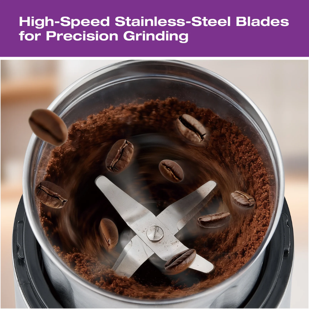 Salton CG123 Stainless Steel Smart Coffee Grinder