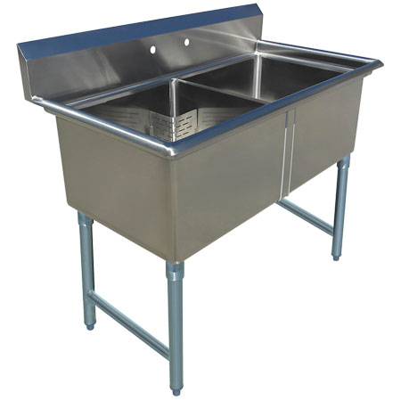 EFI Versa Steel SI818-2R Sink, (2) Two Compartment