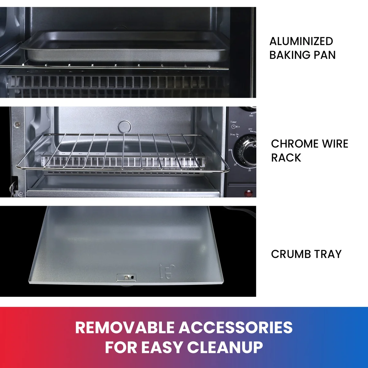 Koolatron Total Chef TCTO09 Toaster Oven 1000W Counter Top