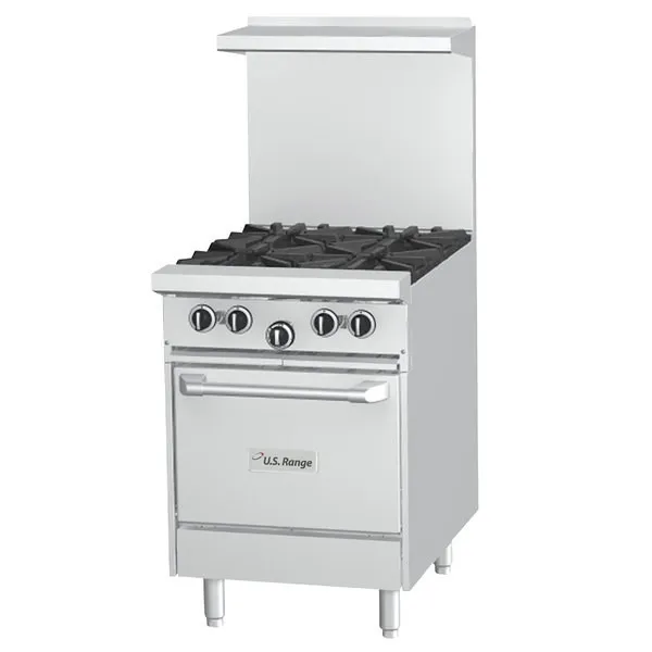 Garland US Range U24-4L - 24" 4 Burner Gas Range