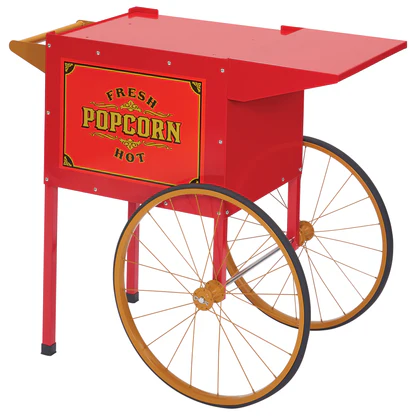 Winco 30010 Popcorn Cart / Trolley for Street Vendor Machine